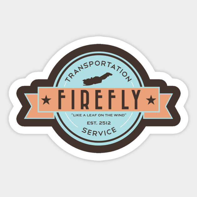 Firefly Transportation Sticker by FOUREYEDESIGN